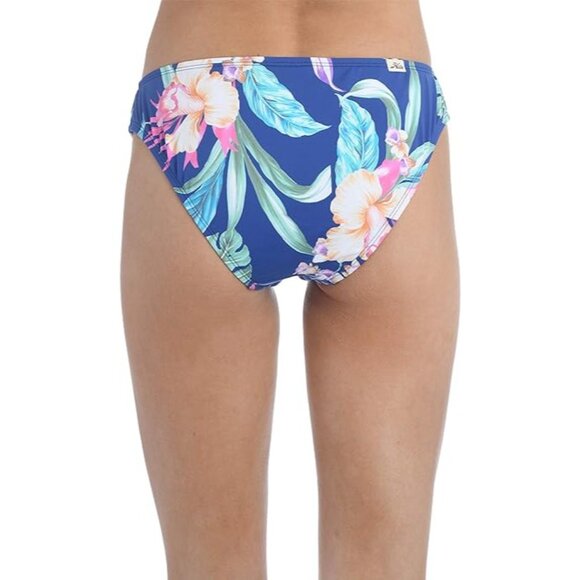 Hobie Surf Shop Crochet Spliced Hipster Bikini Swimsuit Bottom Blue Colorful XL - Picture 2 of 7